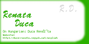 renata duca business card